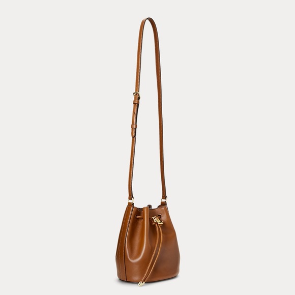 Ralph Lauren| Leather Medium Andie Drawstring Bag - Picture 2 of 6